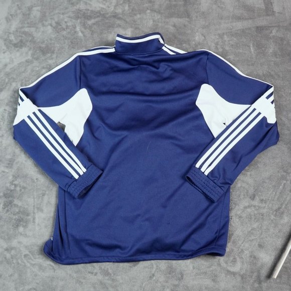 Adidas Soccer Jacket Men's Blue White East End Football Club Climacool Track - Picture 14 of 14